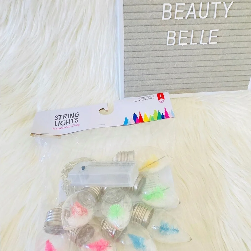Target Christmas snow globe string lights